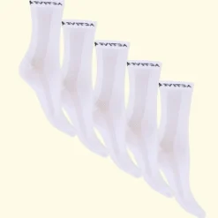 Active socks - Høj - 5-pak - Hvid