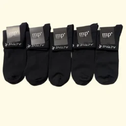 Active socks - Lav - 5-pak - Sort