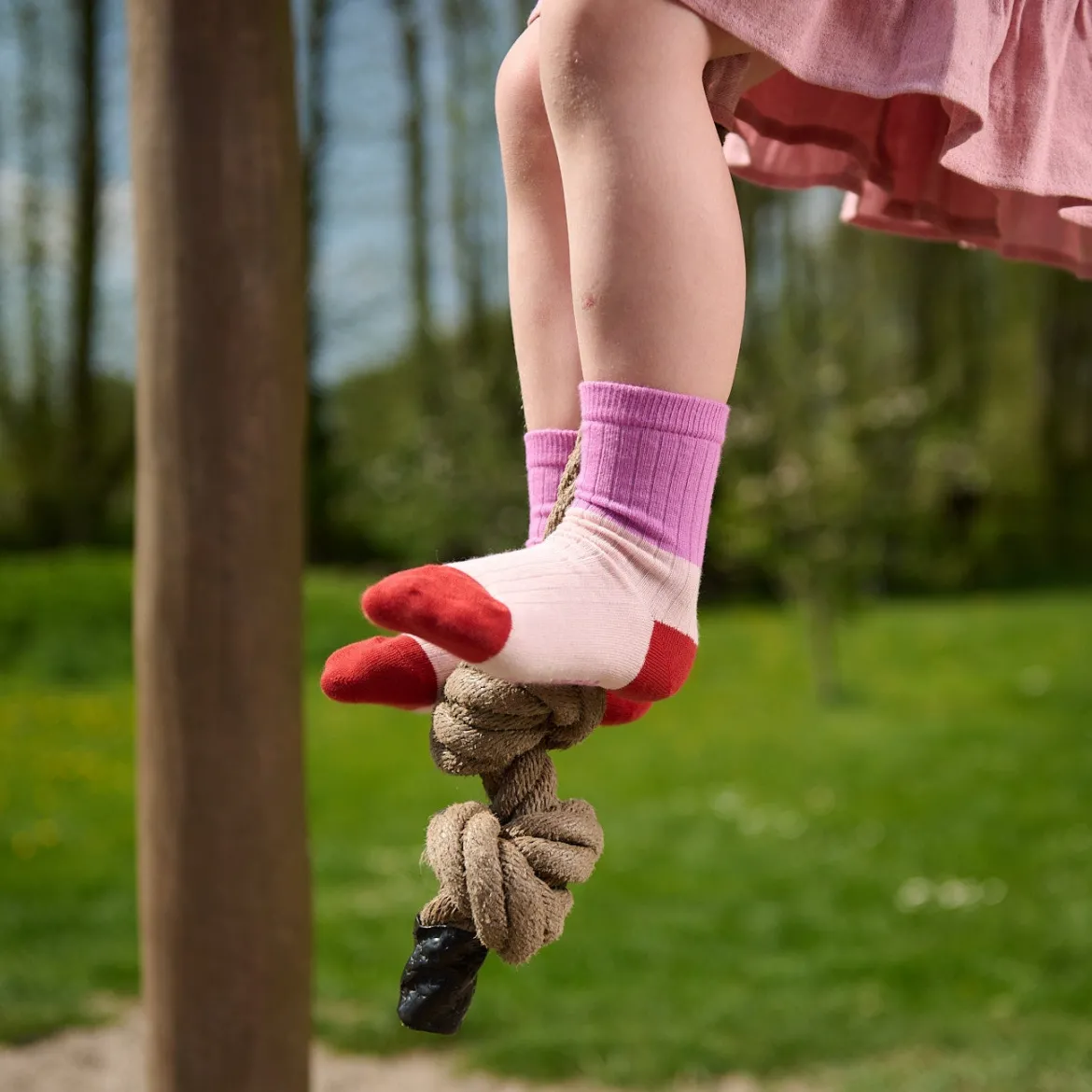 Block colour socks