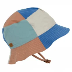 Block poplin hat