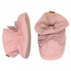Bow textile slippers
