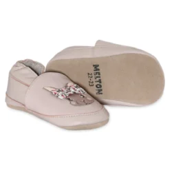 Bunny leather slippers