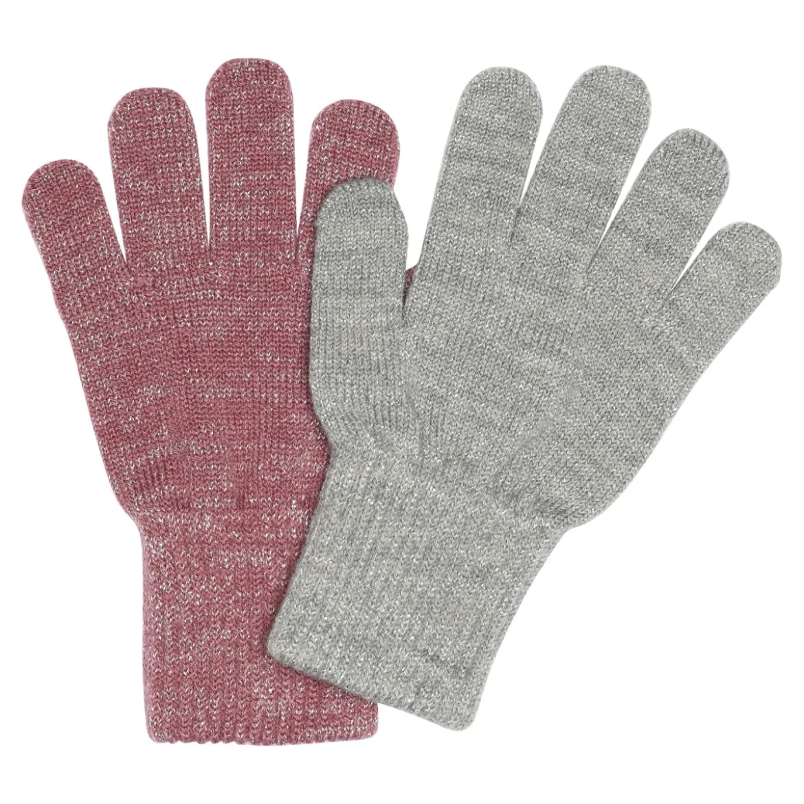 Comfy glitter gloves 2-pack