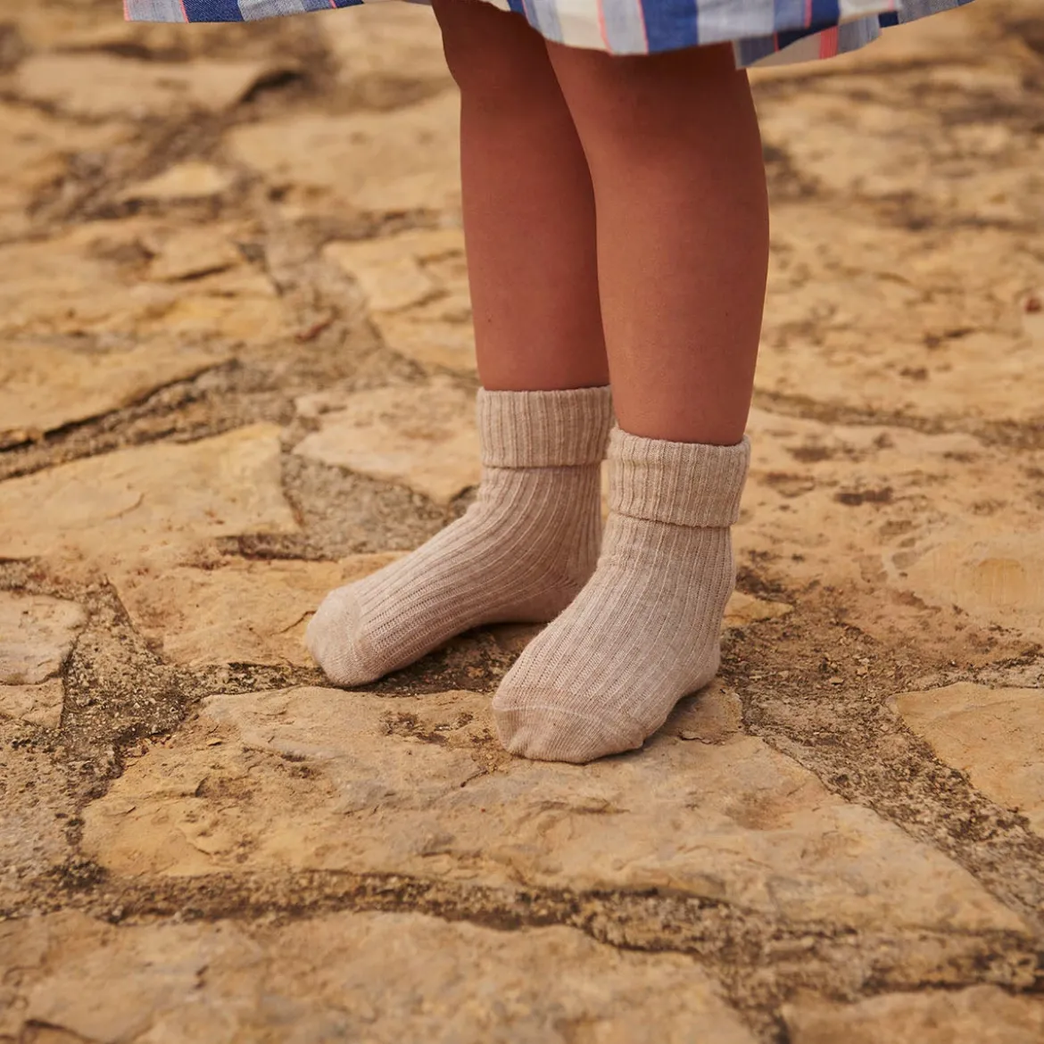 Cotton rib baby socks