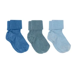 Cotton rib baby socks - 3-pack