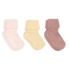 Cotton rib baby socks - 3-pack