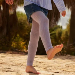 Cotton rib leggings