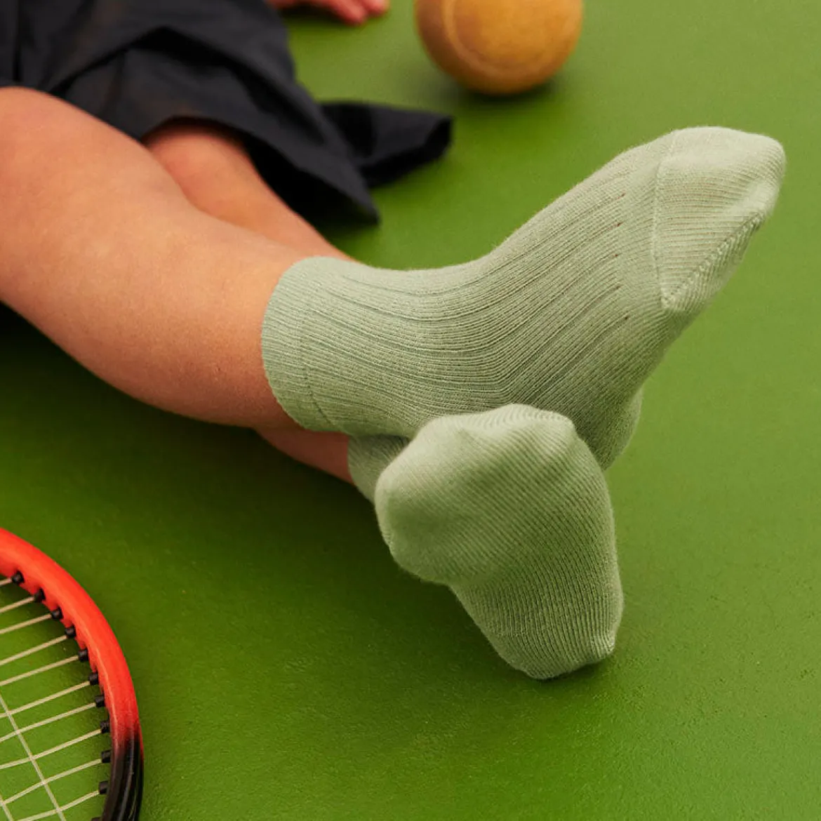 Cotton rib socks