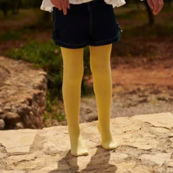 Cotton rib tights