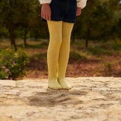 Cotton rib tights