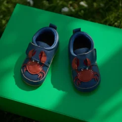 Crabbie leather slippers