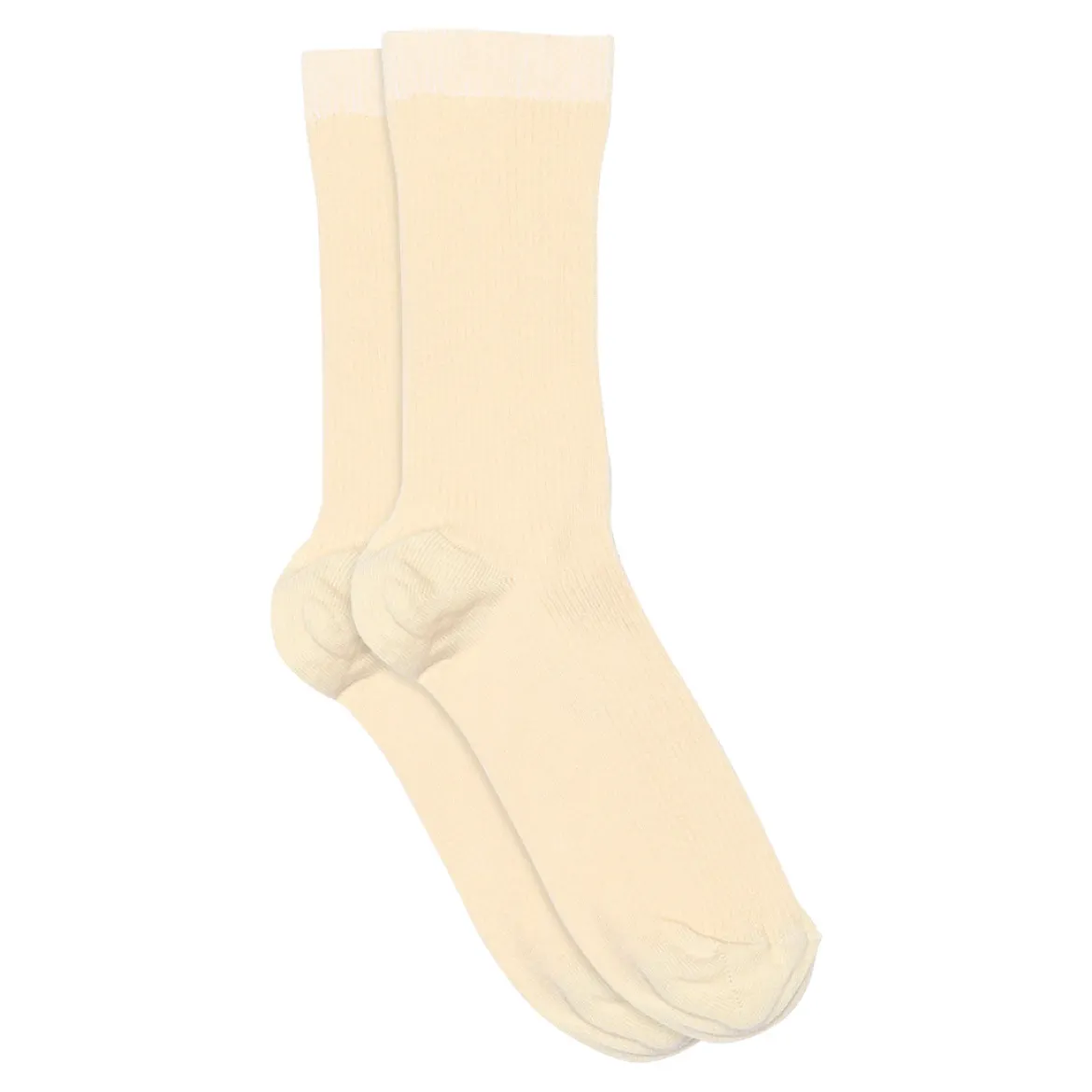 Fine cotton rib socks