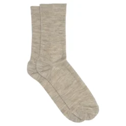 Fine wool rib socks