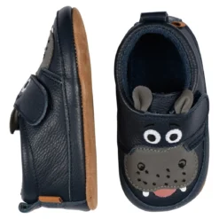 Hippo leather slippers