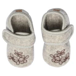 Hortensia wool slippers
