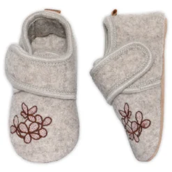 Hortensia wool slippers