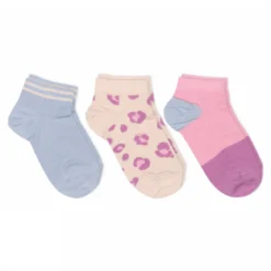 Leopard sneaker socks - 3 pack