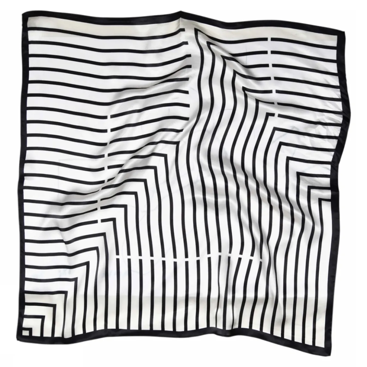 Lines silk scarf