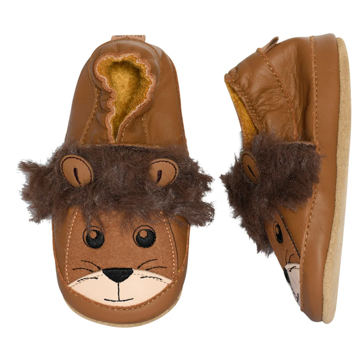 Lion Leather slippers