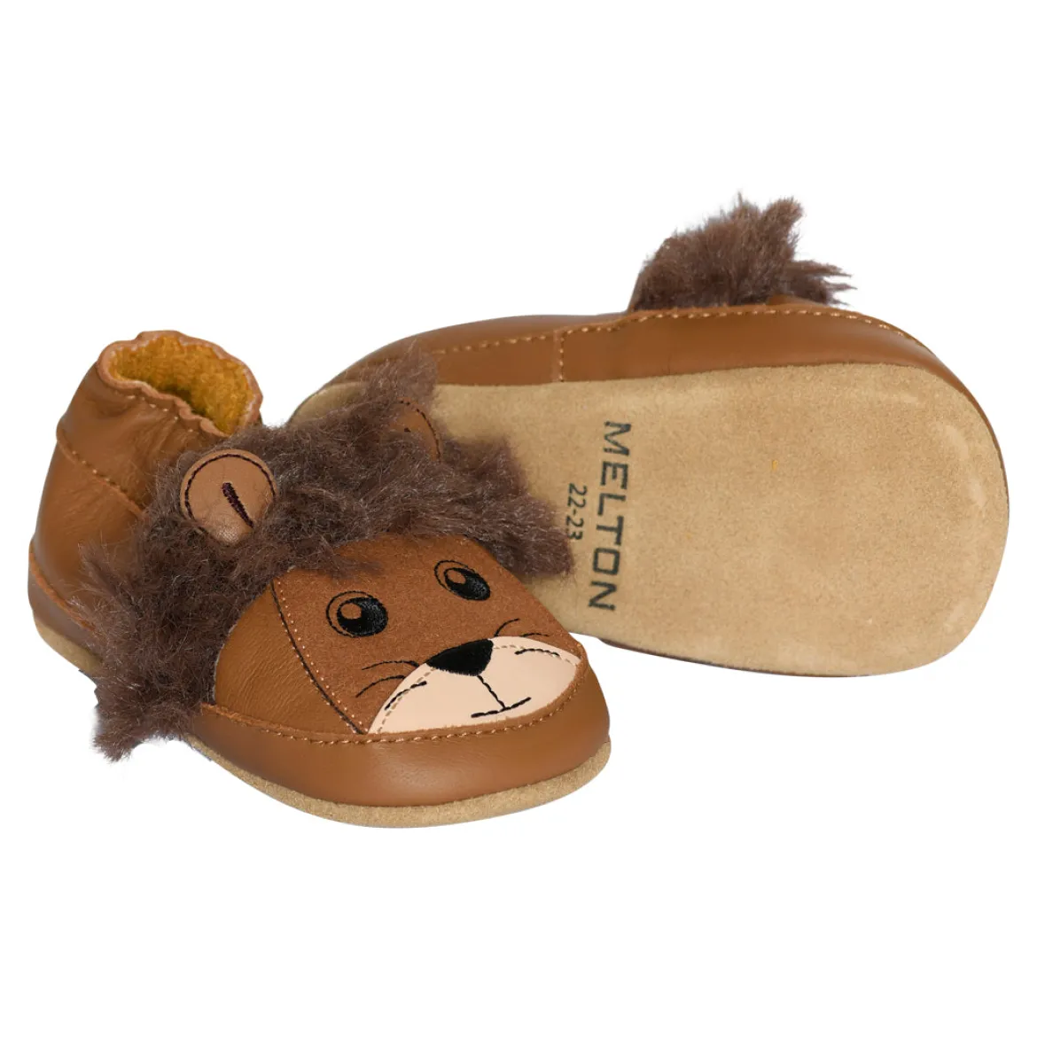 Lion Leather slippers