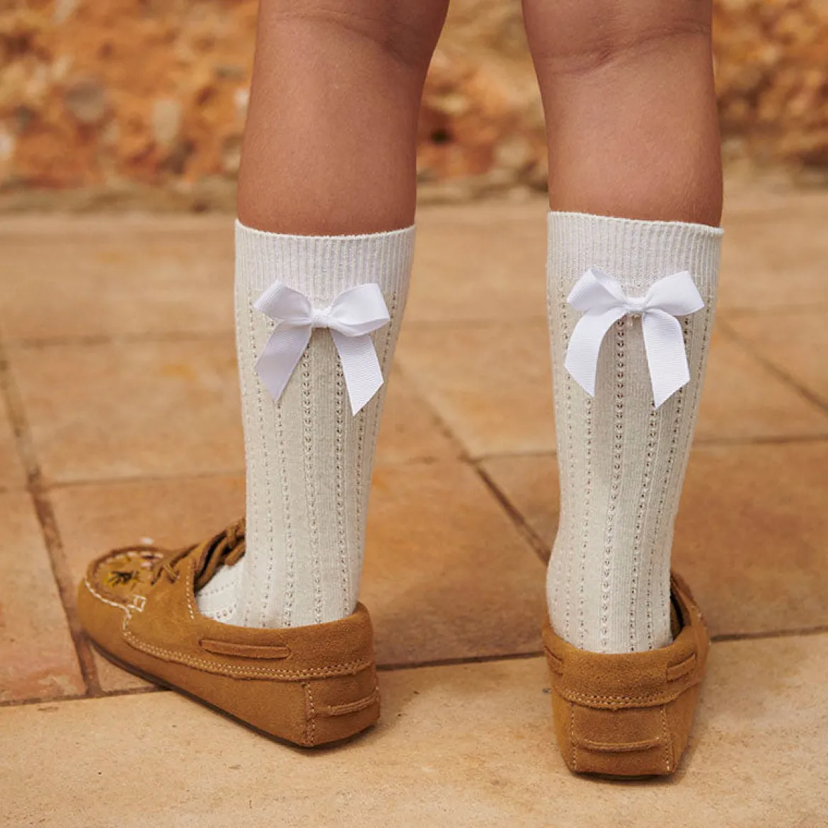 Liva knee socks - bow