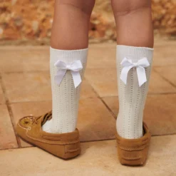 Liva knee socks - bow