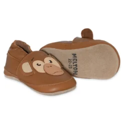 Monkey leather slippers