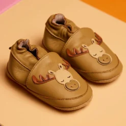 Moose leather slipper