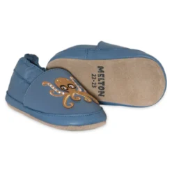 Octopus leather slippers