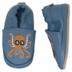 Octopus leather slippers