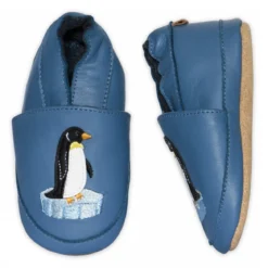 Penguin leather slipper