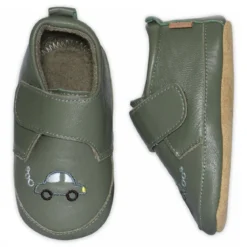 Petit auto leather slipper