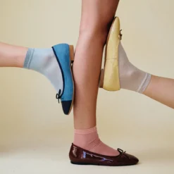 Pi glitter short socks