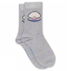 Shell glitter socks