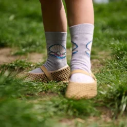Shell glitter socks