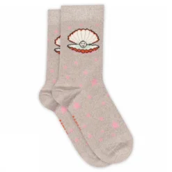 Shell glitter socks