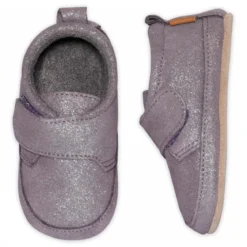 Shimmer leather slipper