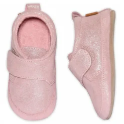 Shimmer leather slipper