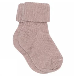 Wool rib baby socks
