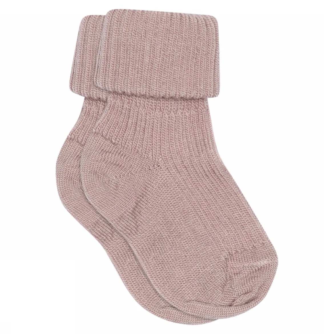 Wool rib baby socks