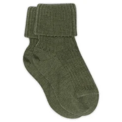 Wool rib baby socks