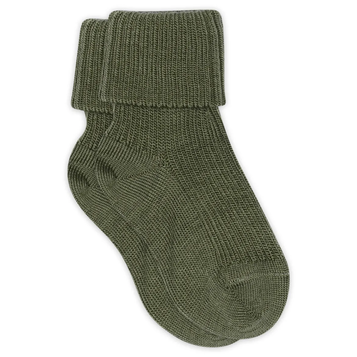 Wool rib baby socks