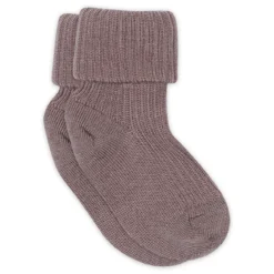 Wool rib baby socks
