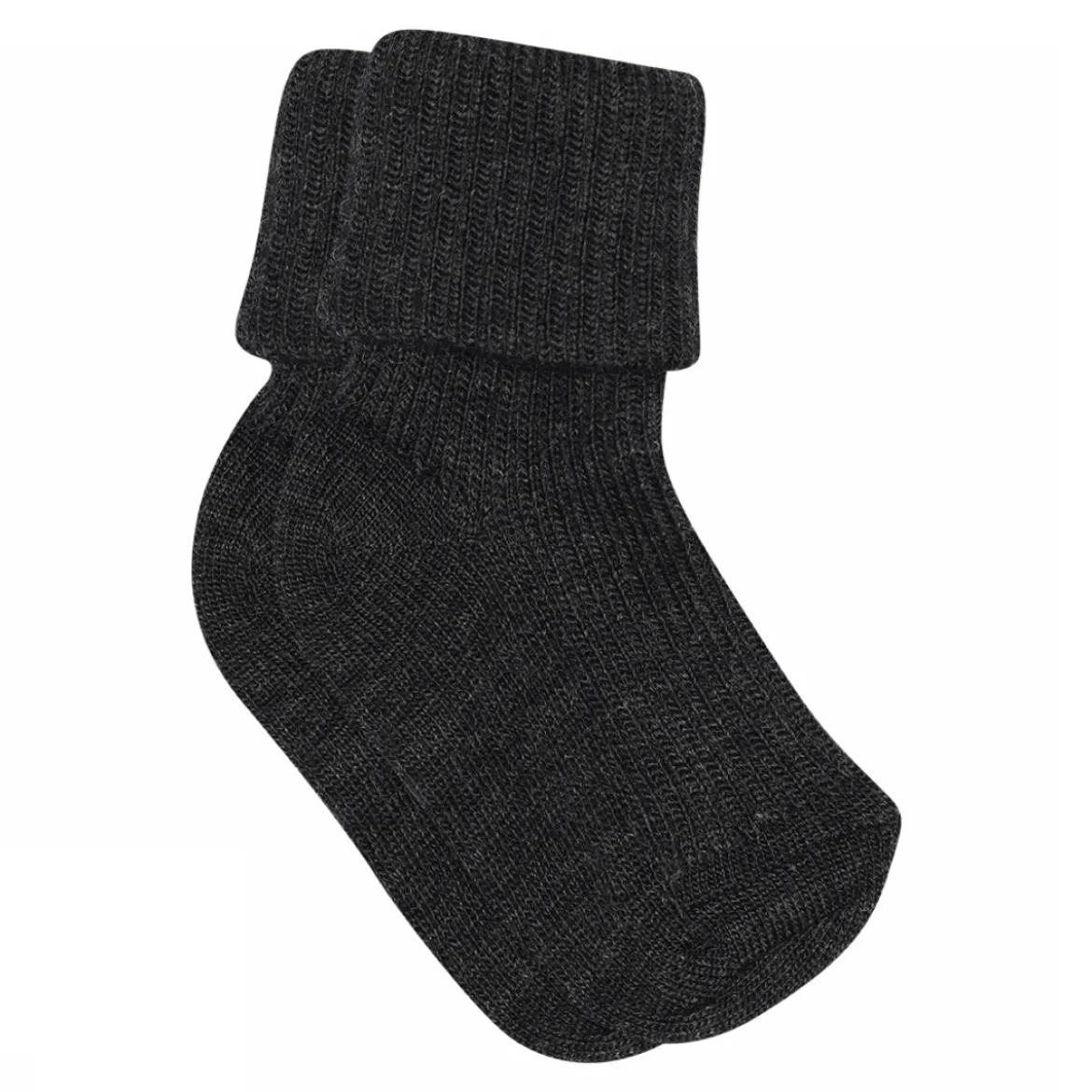 Wool rib baby socks