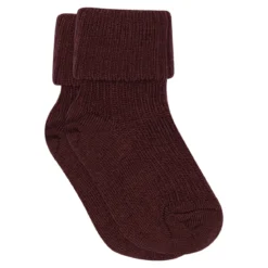 Wool rib baby socks