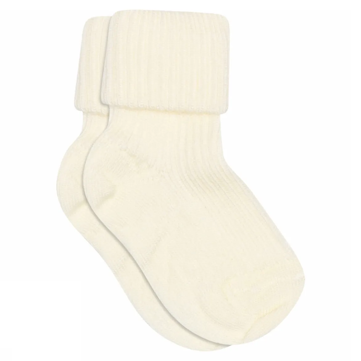 Wool rib baby socks