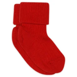 Wool rib baby socks