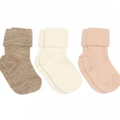 Wool rib baby socks - 3-pack