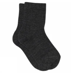 Wool rib socks