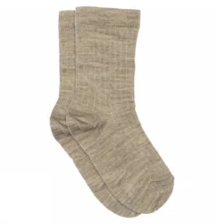 Wool rib socks
